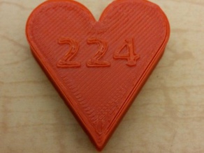 girl scout hearts art 3d print model - Mito3D