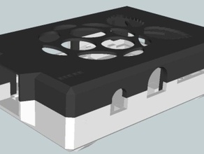 v2 başka bir ahududu pi durumda elektronik kutusu kontrol bacaklar yeniden taslak 3d print model - Mito3D