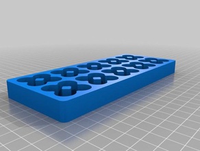 aa battery tray 48ea 2 organization customized 3d print model - Mito3D