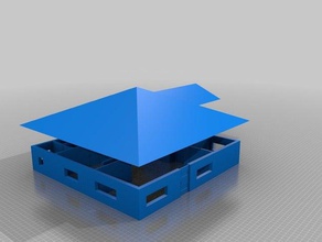 floor plan detachable roof household dream home floorplan house 3d print model - Mito3D