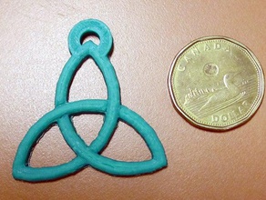 trinity knot pendant fashion 3d print model - Mito3D