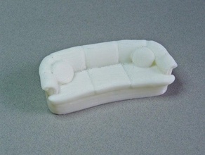 124 sofá de escaneo modelo muebles 1to24scale capturado toscale 3d print model - Mito3D