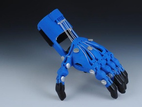 short gauntlet karuna's cyborg beast derivative prosthetic robohand 3d print model - Mito3D