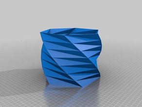 my customized twisted vase decor 3d print model - Mito3D