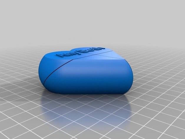 cuore a forma di scatola 040 tolleranza interattiva personalizzato 3D print model - Mito3D