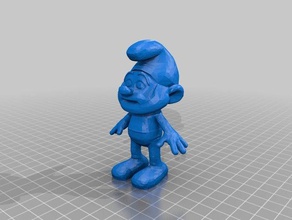 papa smurf pessoas papasmurf smurfs 3d print model - Mito3D