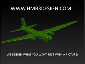 Flugzeug he177 zweiten Weltkrieg hmb3design Modelle 3d print model - Mito3D
