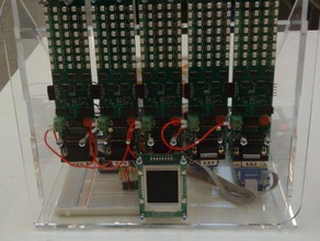 gsm controlada matriz de led do sistema eletrônica 3d print model - Mito3D