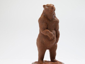 urso marrom ursus arctos esculturas 3d animais bakutis jason jbakutis museu de história natural 3d print model - Mito3D