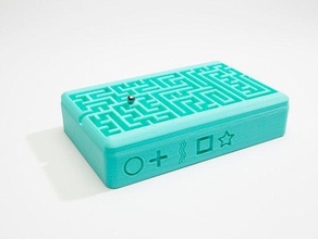 labyrinth game puzzles 3d bakutis ball bearing jason jbakutis maze psychic 3d print model - Mito3D