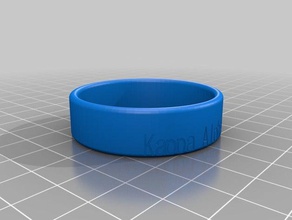 kappa psi 2 bracelets customized 3d print model - Mito3D