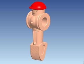 foosball foosman de juguete juego accesorios 3d print model - Mito3D