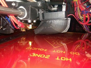 prusa pièces 3d de l'imprimante butée montage du ventilateur la lumière i2 3d print model - Mito3D