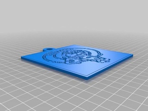klan maxwell rozet 2d sanat özelleştirilmiş 3d print model - Mito3D