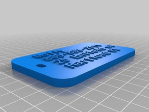 lisa cat tag organization customized 3d print model - Mito3D