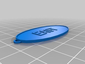 east keychains customized 3d print model - Mito3D