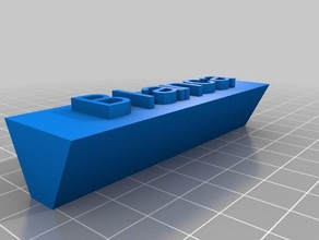 blanca targhette di base i segni loghi personalizzato 3d print model - Mito3D