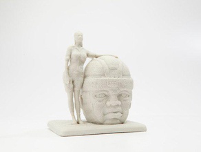olmeca diorama esculturas 3d print model - Mito3D