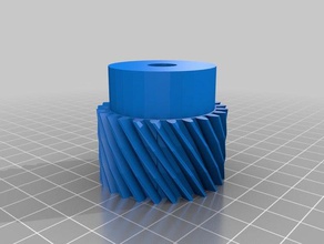 40mm 33mm helicoil meshing gear hobby customized 3d print model - Mito3D