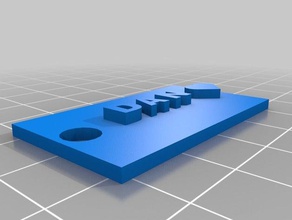 dan anillo de claves 3d impresión 3d print model - Mito3D
