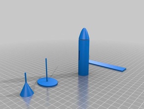 luke roket 3d baskı 3d print model - Mito3D
