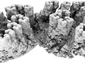fractal cliffs math volumetric voxel 3d print model - Mito3D
