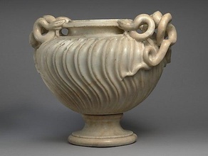 marmo strigilata vaso serpente gestire 3d la stampa ciotola met3d metmuseum met museum scultura 3d print model - Mito3D