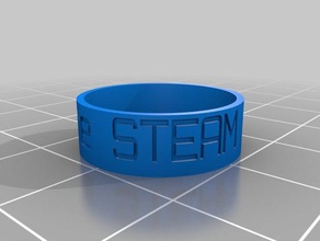 my customized ring steam academy 7mm rings 3d print model - Mito3D
