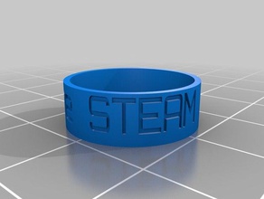 my customized ring steam academy 6mm rings 3d print model - Mito3D