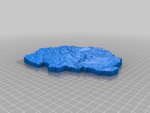 yosemite national park other dem dhm geodesy geography geology geoscience height map landscape terrain model topography usa usgs 3d print model - Mito3D