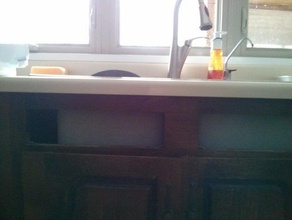 sink cabinet panel holder kitchen dining 3d print model - Mito3D