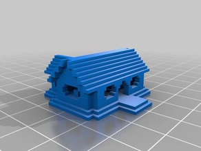 pequeno primeira minecraft casa playsets diversão 3d print model - Mito3D