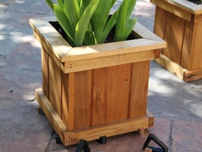 plant pot feet outdoor garden deck foot patio toe toes 3d print model - Mito3D