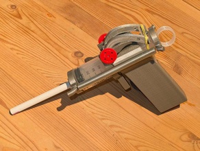 peashooter mechanical toys gun 3d print model - Mito3D