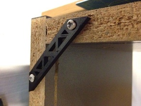 universal corner brace replacement parts bracket shelf sketchup useful 3d print model - Mito3D