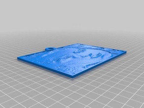 evita 2d a arte personalizado 3d print model - Mito3D