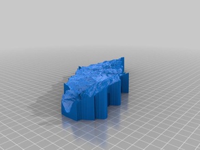 poopenaut valley other dem dhm geography height map landscape lidar ncalm terrain model topography usa yosemite 3d print model - Mito3D