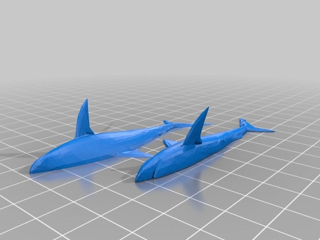 requin de récif impression facile 3d animal mer 3D print model - Mito3D
