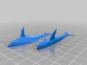 reef shark easier printing 3d animal sea 3d print model - Mito3D