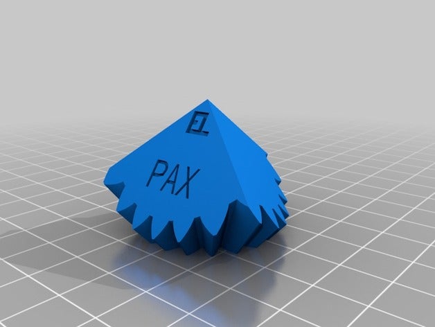 il pax east cubo di ingranaggi interattiva art personalizzato 3D print model - Mito3D