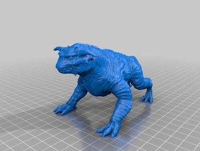 ghostbusters terror do cão criaturas 28mm caos dnd frostgrave monstro 3d print model - Mito3D