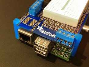 pi add-on clips electronics adafruit laser cuter raspberry raspberrypi raspi 3d print model - Mito3D