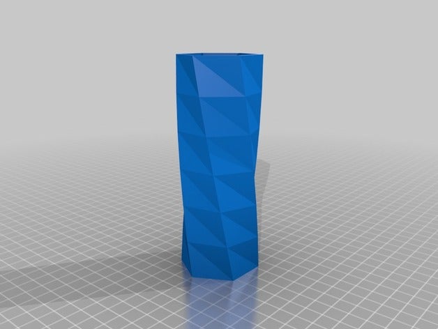 my customized twisted vase decor 3D print model - Mito3D