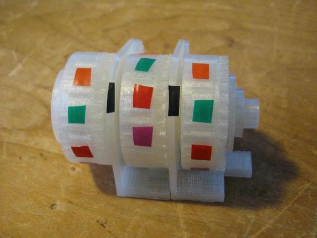 mécanique cadran compteur d'autres Imprimée en 3d de modèle genève mécanisme roue d'échappement des engins 3D print model - Mito3D