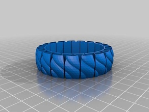 mi personalizados morestretchlet bracelet3 pulseras 3d print model - Mito3D