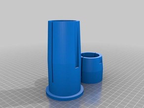 my customized parametric parasol foot bushing outdoor garden 3d print model - Mito3D