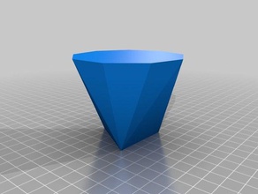 polygon vase Container angepasst 3d print model - Mito3D