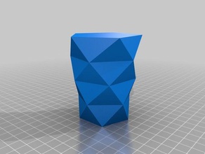 twisted polygone vase les conteneurs personnalisé 3d print model - Mito3D