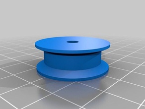 22mm radius elastic band pulley diy customized 3d print model - Mito3D