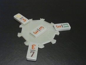 parametrik Meksika tren istasyonu oyunlar Domino dominos 3d print model - Mito3D
